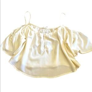 Boho Cropped Blouse size Medium by LA Hearts